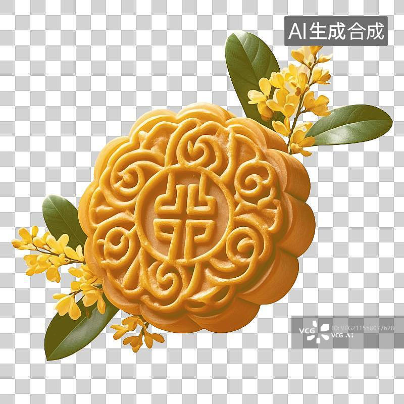 【AI数字艺术】月饼免抠元素图片素材