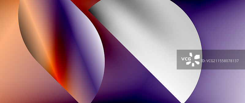 渐变的圆形和圆形图案，简约风格图片素材