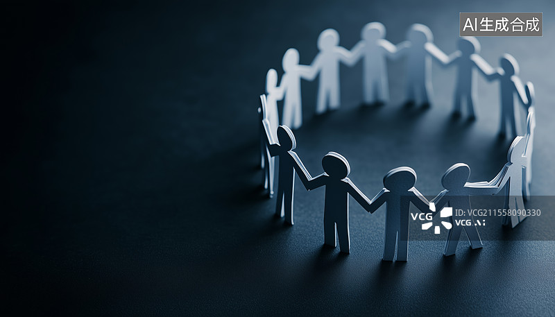 【AI数字艺术】团队合作 团结 协作图片素材