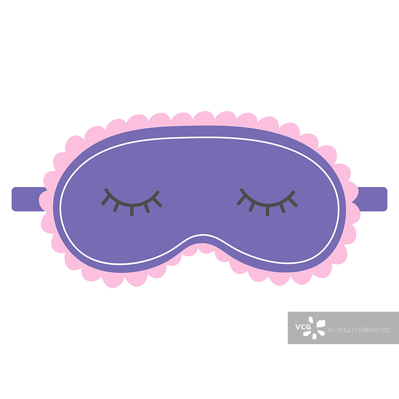 可爱的睡眠面罩，带有月亮图案的眼罩，适合夜间休息图片素材