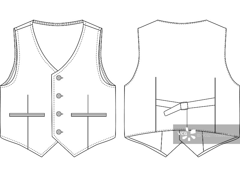 生病的男婴穿着双排扣马甲图片素材