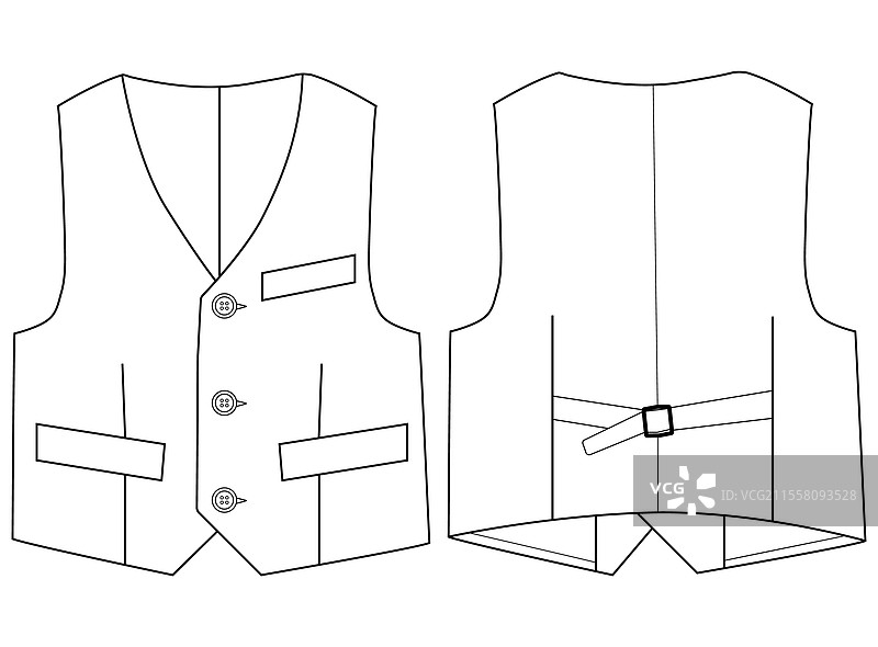 婴儿男孩双排扣马甲图片素材