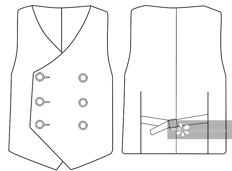 婴儿男孩双排扣马甲图片素材