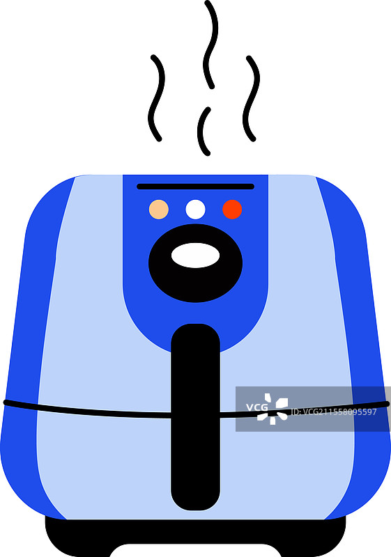 平面风格的电空气炸锅图标图片素材