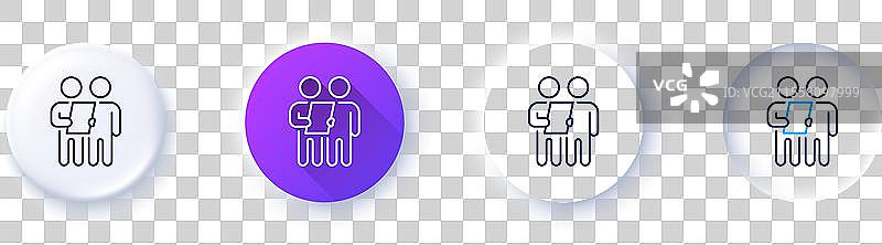 调查线图标 合同 申请 签名图片素材