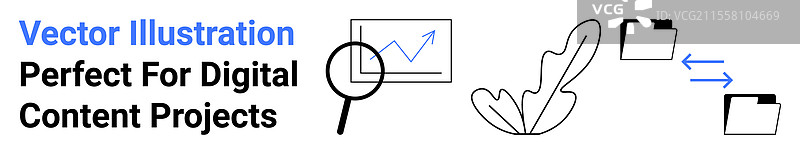 数据分析和文件传输图形图片素材