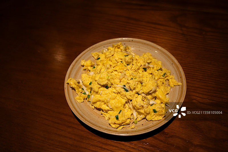 银鱼炒蛋图片素材