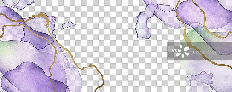 薰衣草水彩抽象背景图片素材