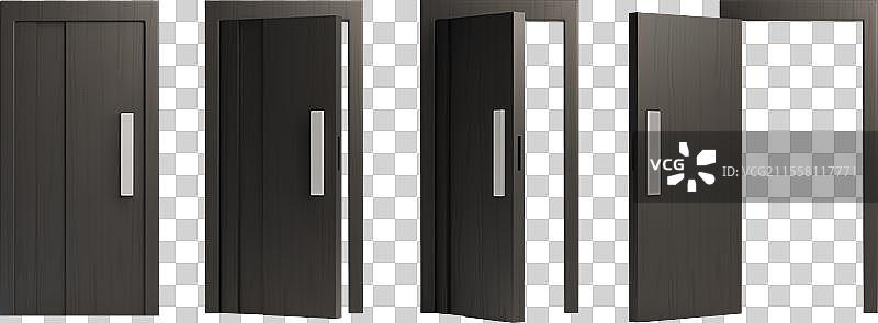 3D开关房屋或办公室前门框架图片素材