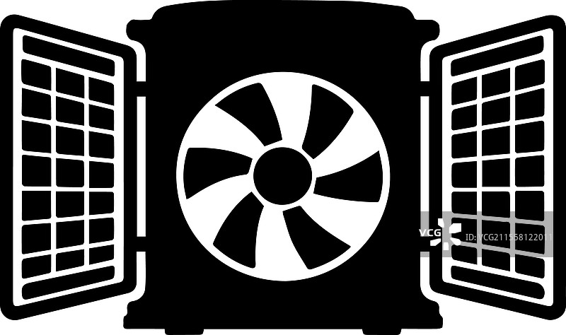 HVAC空气过滤器单元图标通风系统图片素材