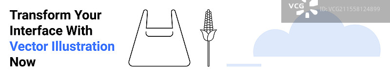 环保设计与可生物降解的玉米袋图片素材