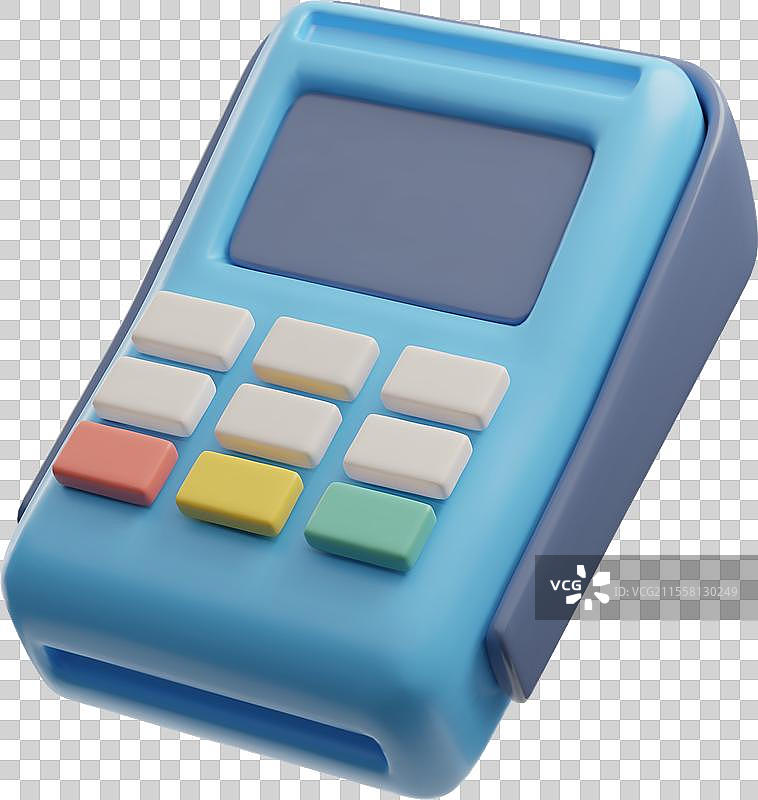 3D信用卡支付终端图标图片素材