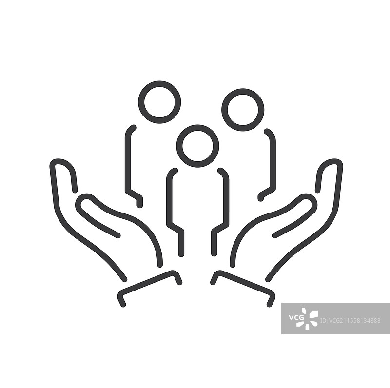 安全家庭扁平设计风格图片素材