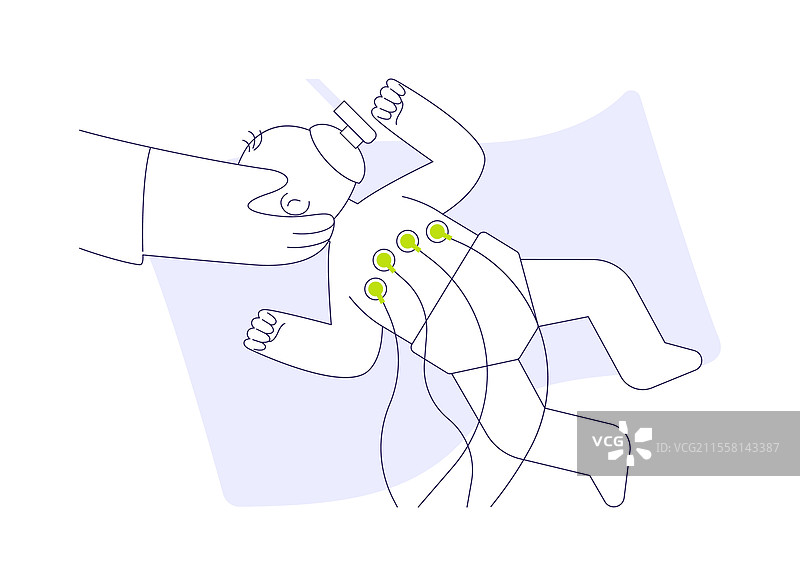 新生儿外科抽象概念图片素材