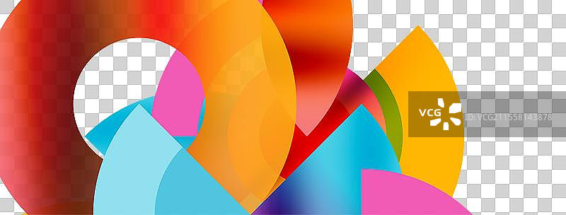 圆形元素和几何极简设计图片素材