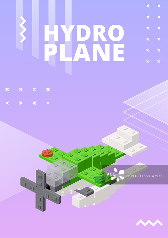 水上飞机海报用于印刷和设计图片素材