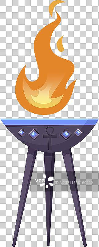 一个色彩斑斓的烧烤架图片素材