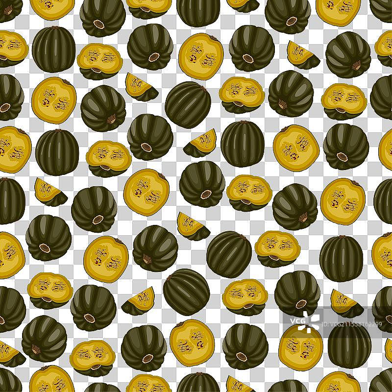 无缝图案与扎帕洛马克雷南瓜图片素材