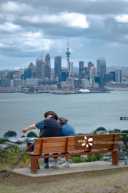 新西兰奥克兰德文港经典机位图片素材