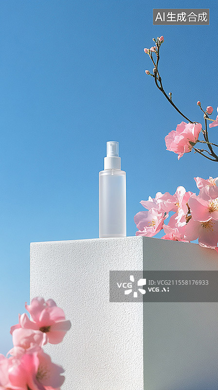 【AI数字艺术】植物白膜场景图片素材