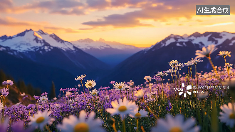 【AI数字艺术】盛开的鲜花图片素材