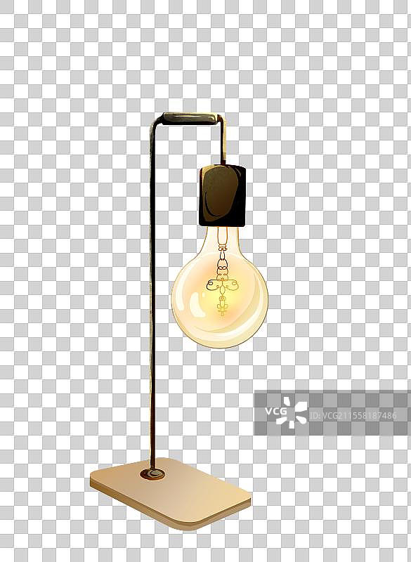 灯泡落地灯图片素材