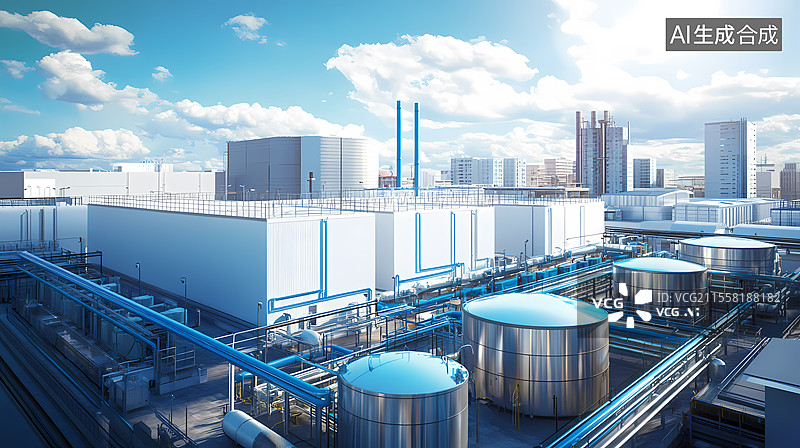 【AI数字艺术】工业时代建筑图片素材