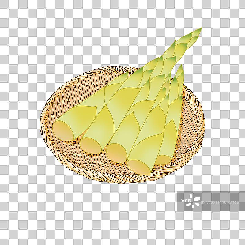春天蔬菜竹笋插画素材图片素材