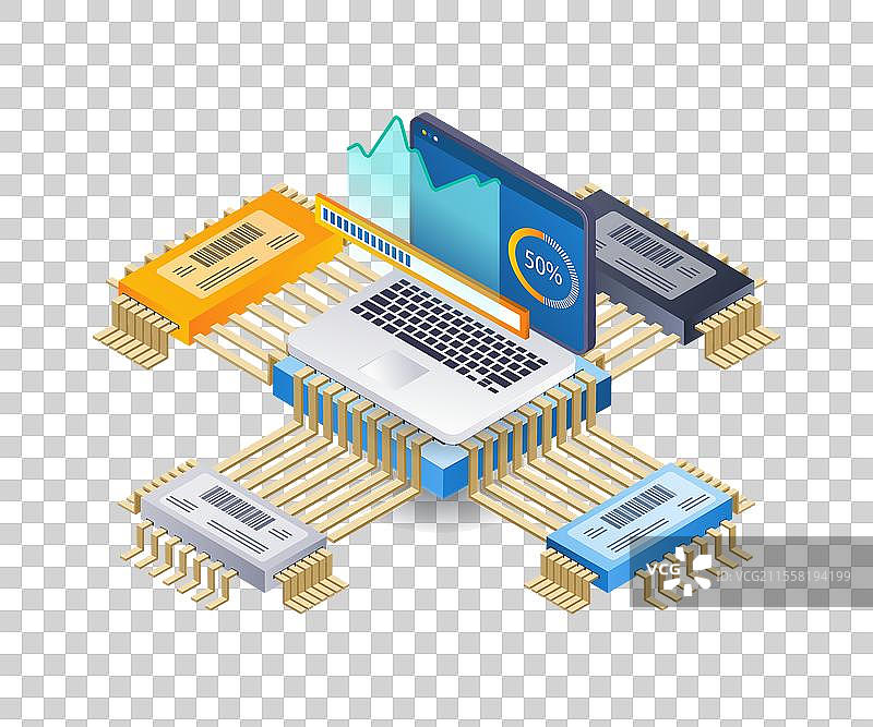 计算机VGA速度技术分析图片素材