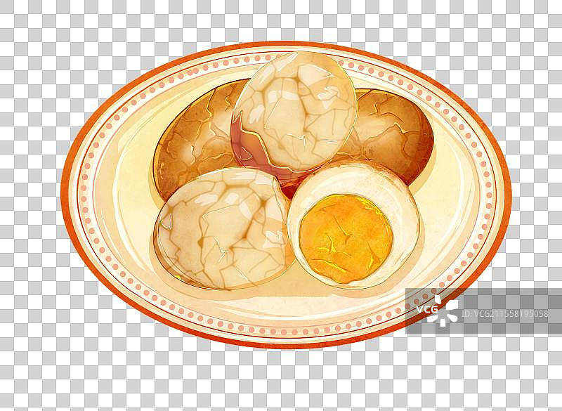 一盘茶叶蛋图片素材