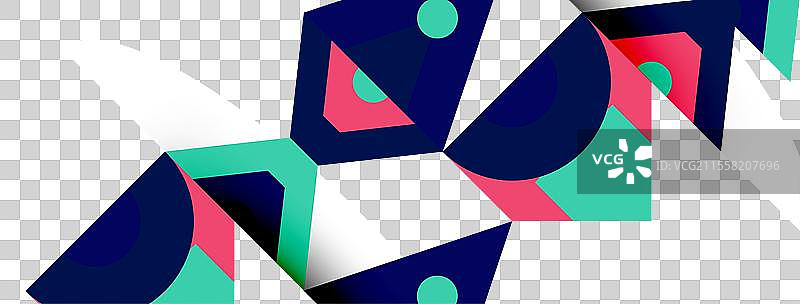 白色背景上的叠加三角形展示图片素材