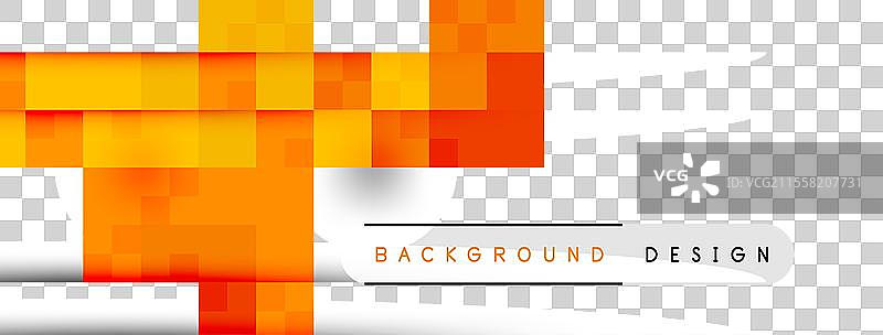 橙色和琥珀色方块的矩形图案图片素材