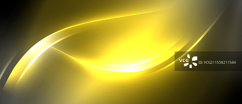 黑色背景上的黄色漩涡图片素材