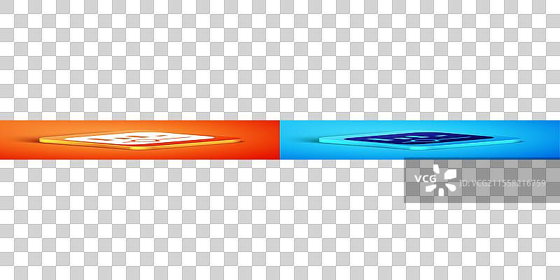 孤立在橙色背景上的等距音乐均衡器图标图片素材