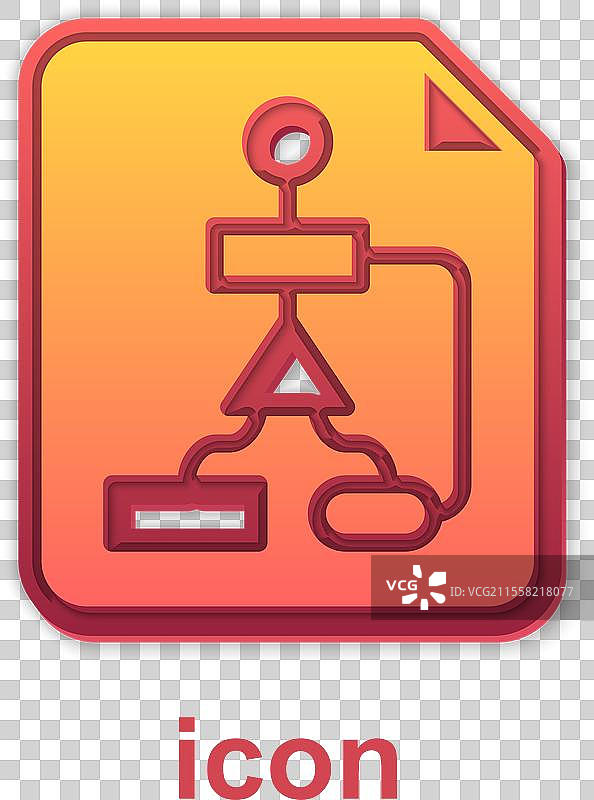 程序设计或流程的金色瓷砖流程图图片素材