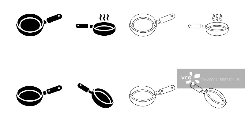 煎锅图标集图片素材