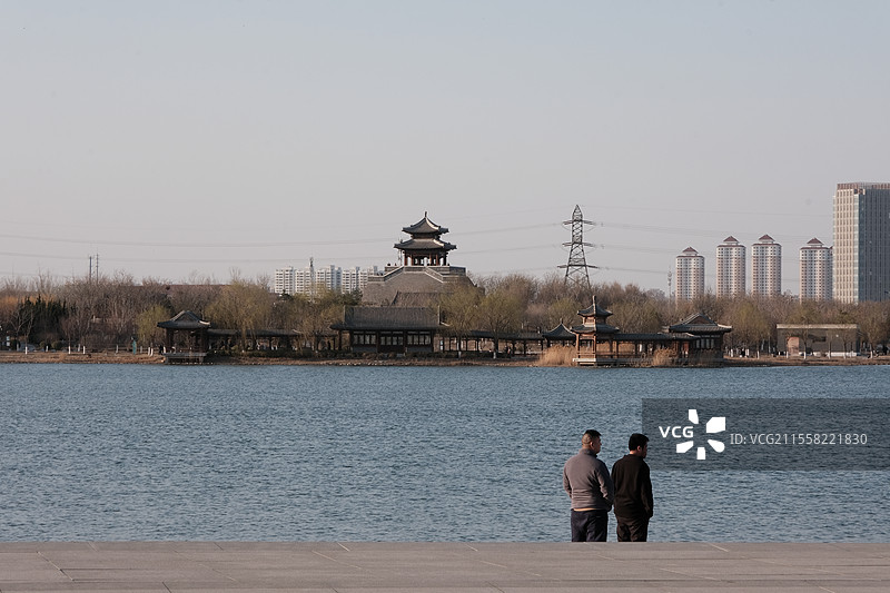 天津水西公园自然风光图片素材