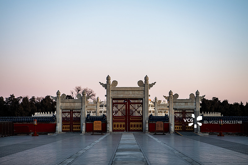 北京天坛圜丘坛牌楼图片素材