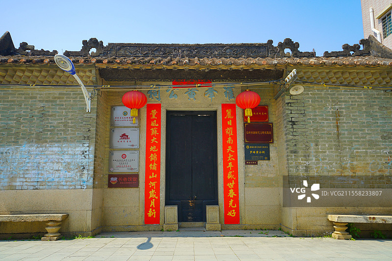 广州增城区，瓜岭村古村落，乡村环境之美！图片素材