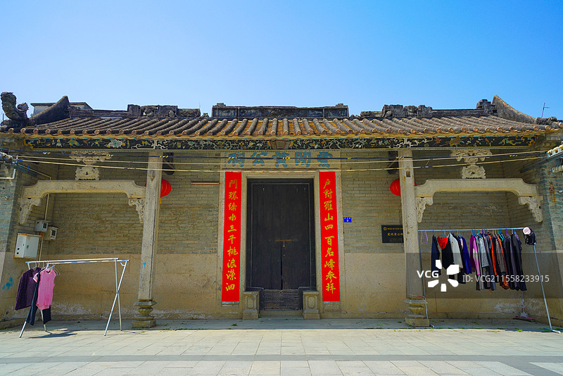 广州增城区，瓜岭村古村落，乡村环境之美！图片素材