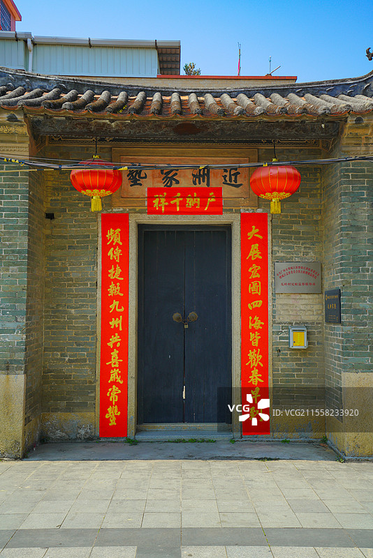 广州增城区，瓜岭村古村落，乡村环境之美！图片素材