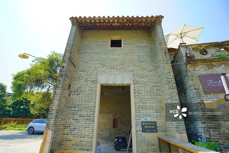 广州增城区，瓜岭村古村落，乡村环境之美！图片素材