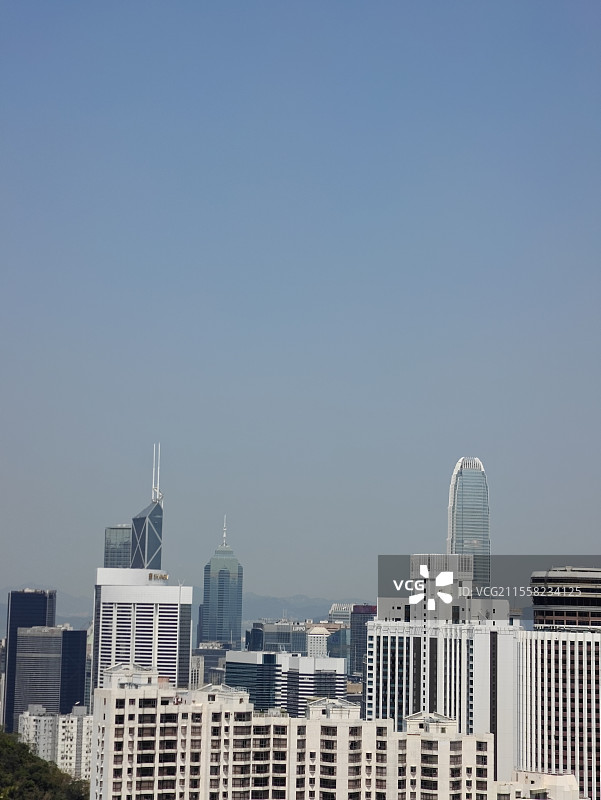 香港太平山俯瞰城市风光图片素材