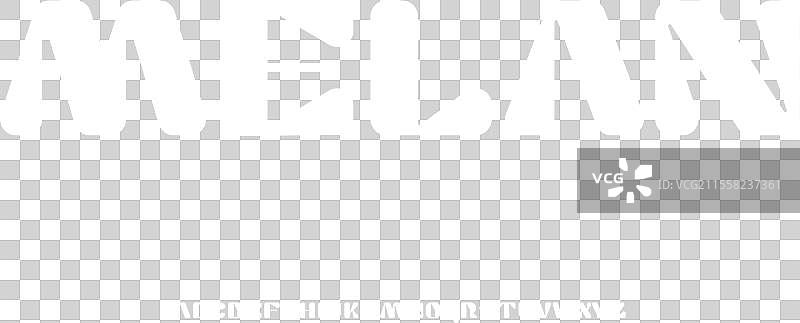 梅兰粗体趣味无衬线字母字体集图片素材