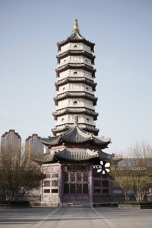 天津宁园致远塔图片素材