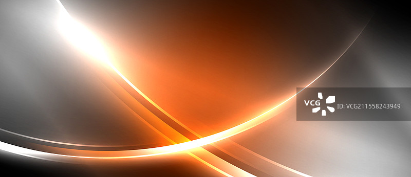 一个琥珀色的镜头光晕从中心散发出热量图片素材