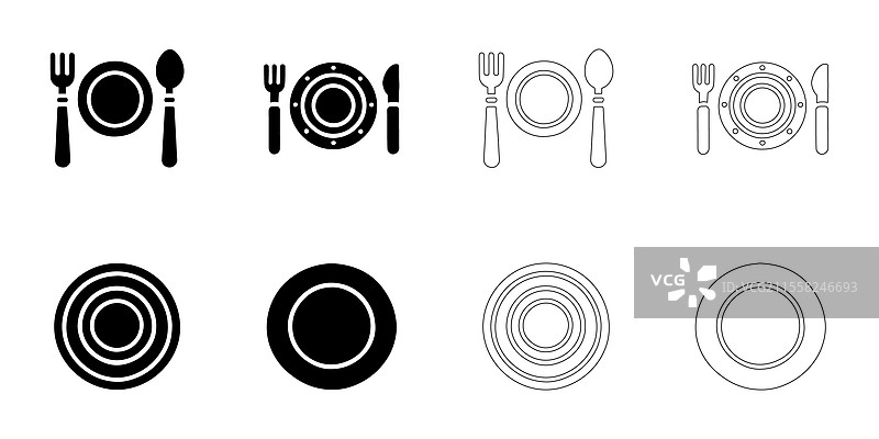 盘子图标集图片素材