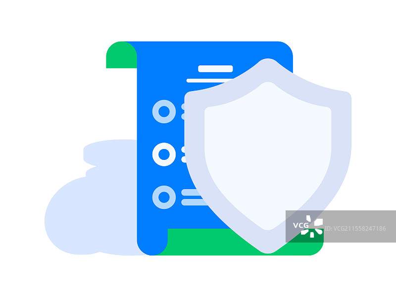 保护知识产权扁平矢量概念运营手绘插画图片素材