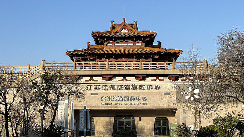 徐州旅游集散中心彭祖楼淮海文博园图片素材