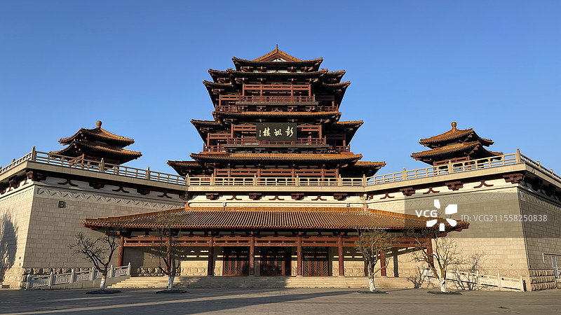 徐州市云龙区彭祖楼淮海文博园-徐州旅游图片素材